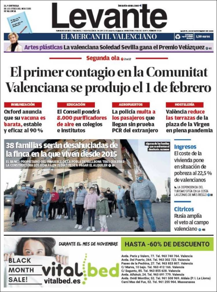 Portada de Levante (España)