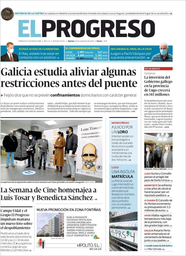 Portada de El Progreso (España)