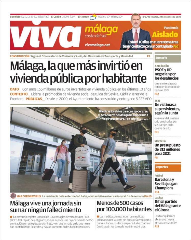Portada de Viva Málaga (España)