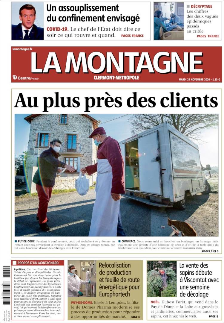 Portada de La Montagne (Francia)