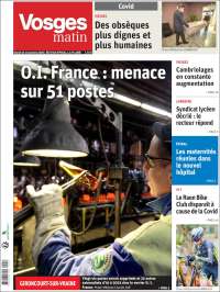 Portada de Vosges Matin (Francia)