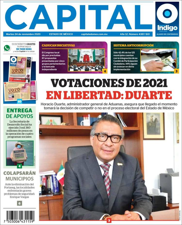 Portada de Capital México (M&eacute;xico)