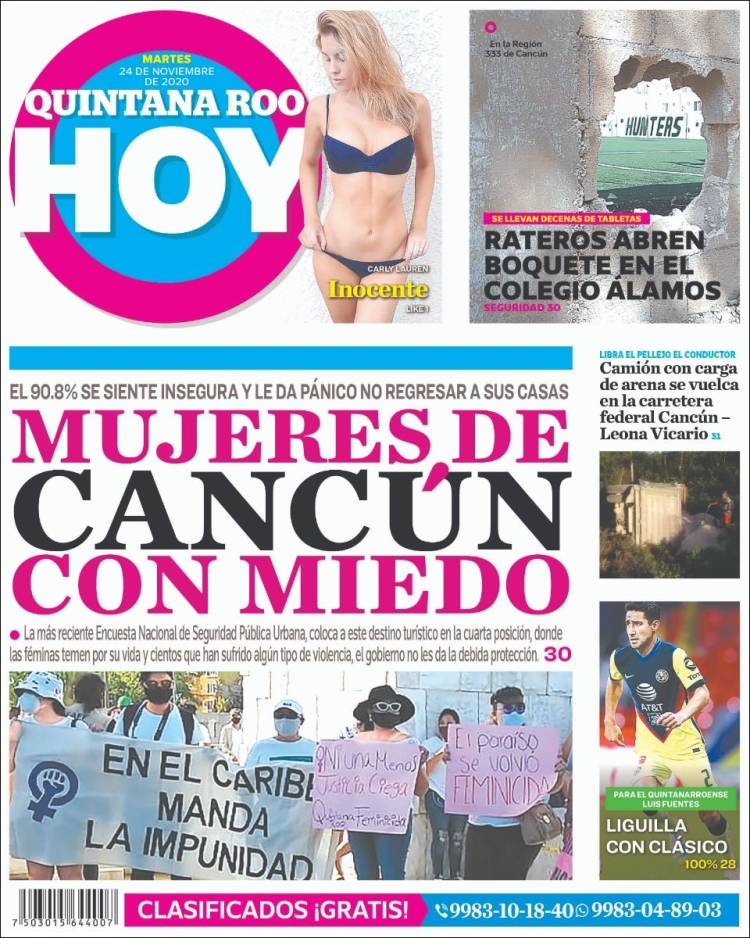 Portada de Quintana Roo HOY (M&eacute;xico)