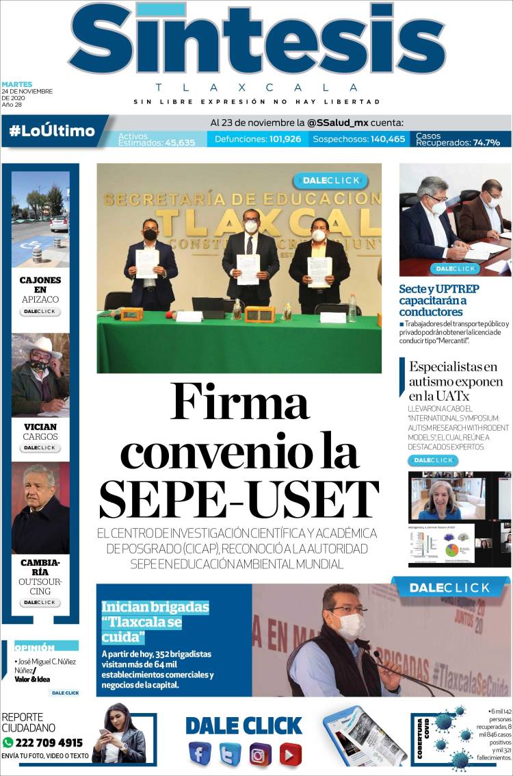 Portada de Síntesis de Tlaxcala (M&eacute;xico)