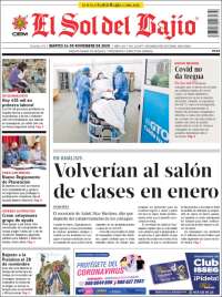 Portada de El Sol del Bajio (M&eacute;xico)