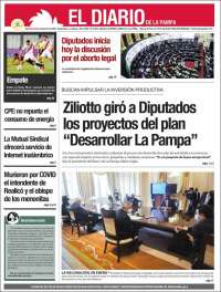 Portada de Diario de La Pampa (Argentina)