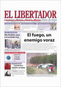 Portada de Diario El Libertador (Argentina)