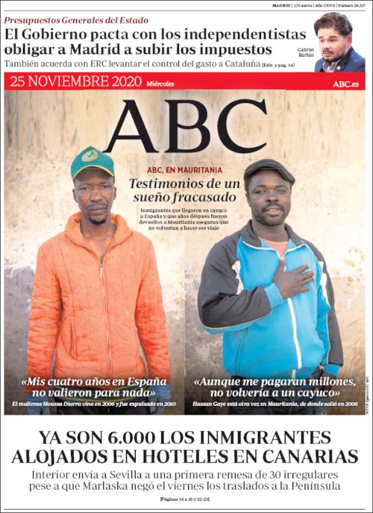 Portada de ABC (España)