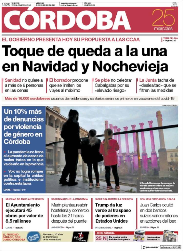 Portada de Diario de Córdoba (España)