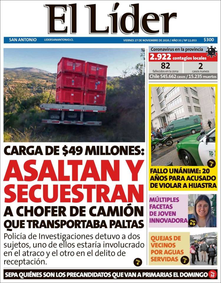 Portada de Lider de San Antonio (Chile)