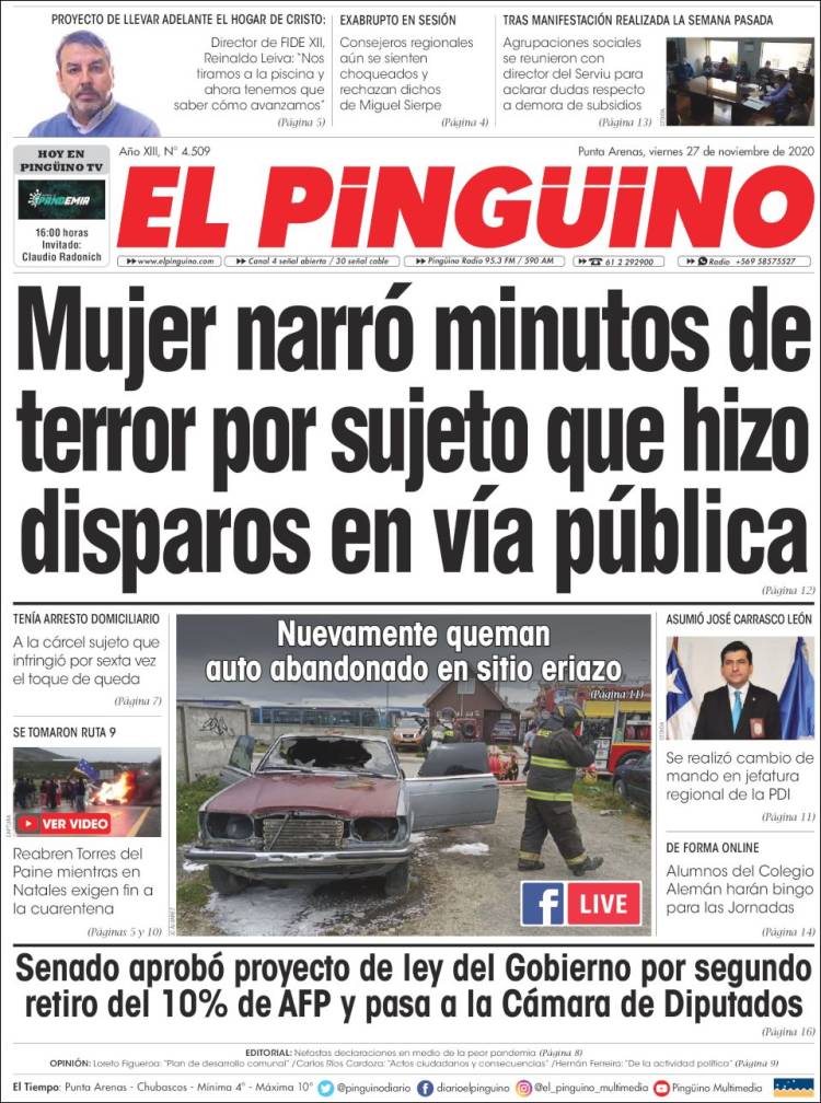 Portada de El Pingüino (Chile)