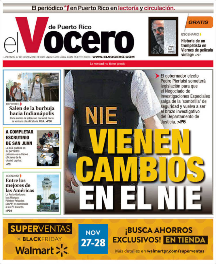 Portada de Vocero (Puerto Rico)