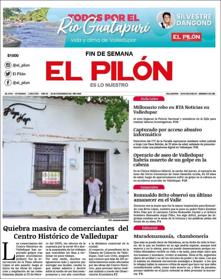 Portada de El Pilón (Colombia)