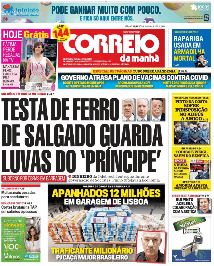 Portada de Correio da Manhã (Portugal)