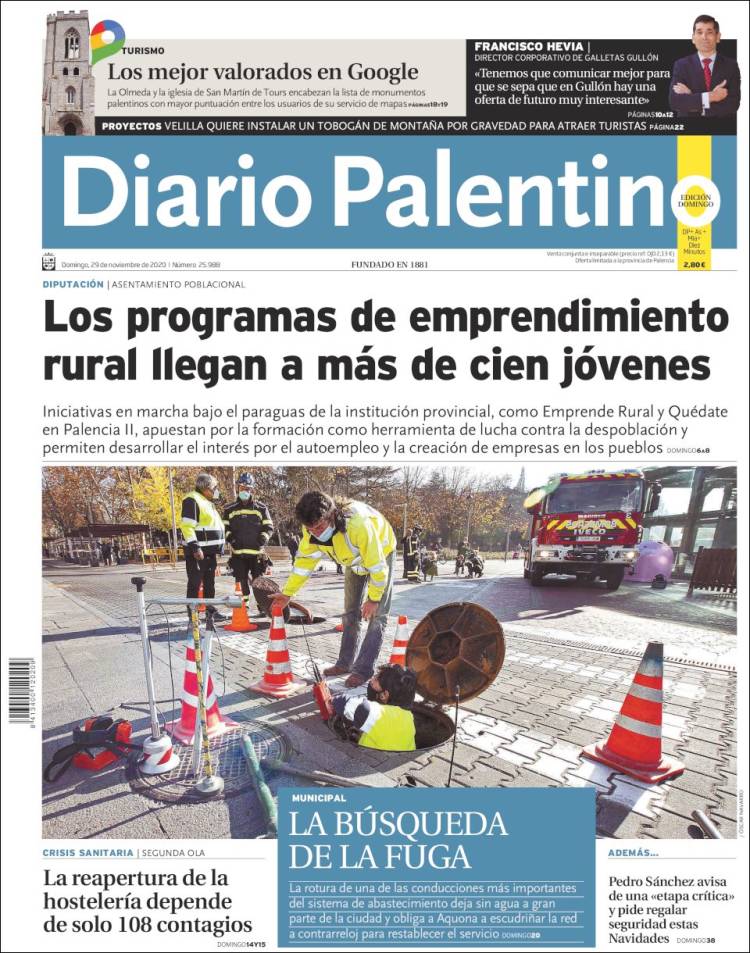 Portada de Diario Palentino (Spain)