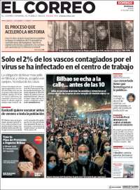 Portada de El Correo (España)