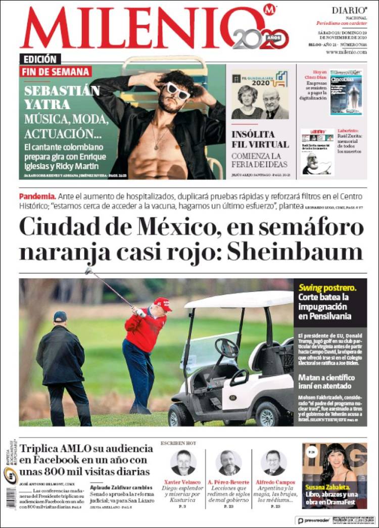 Portada de Milenio (México)