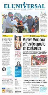 Portada de El Universal (México)