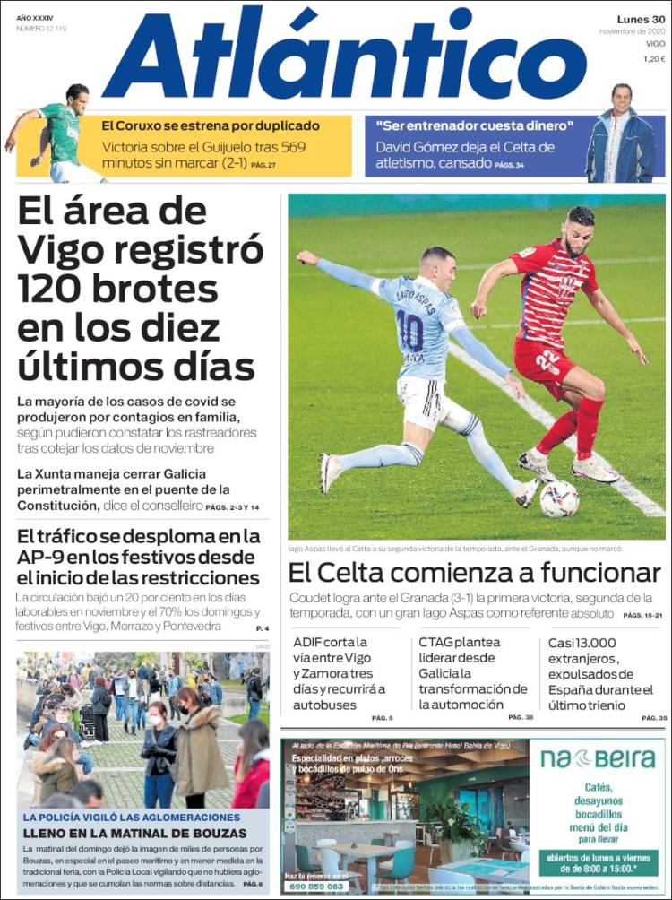 Portada de Atlántico Diario (España)