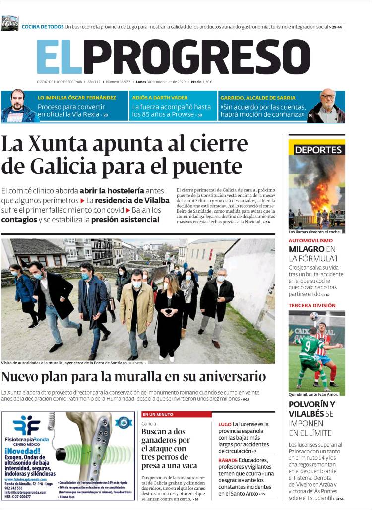 Portada de El Progreso (España)