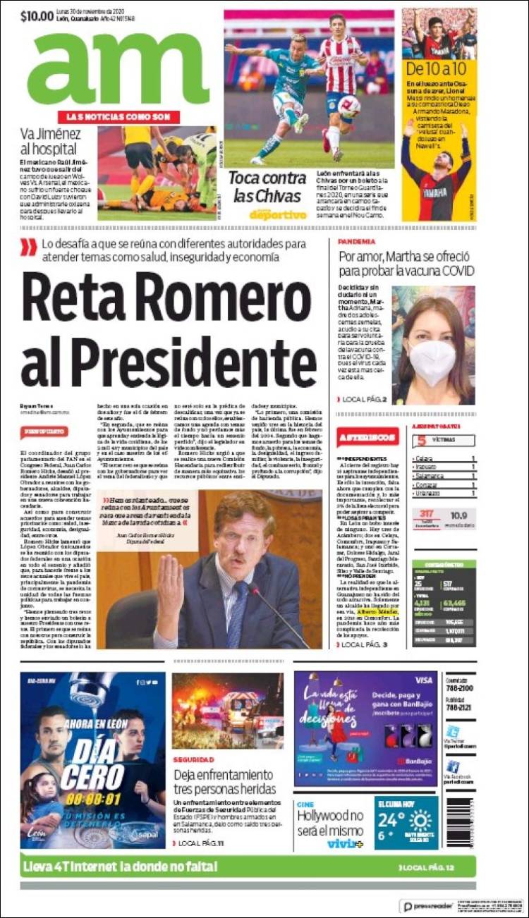 Portada de Al Día A.M. (México)