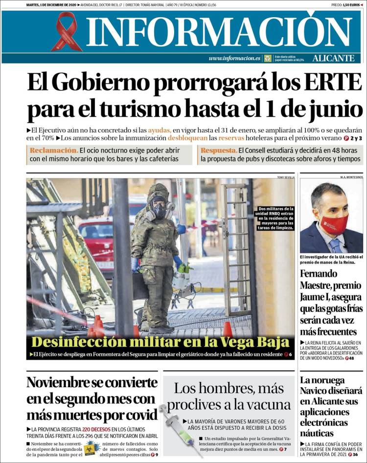 Portada de Diario Información (España)