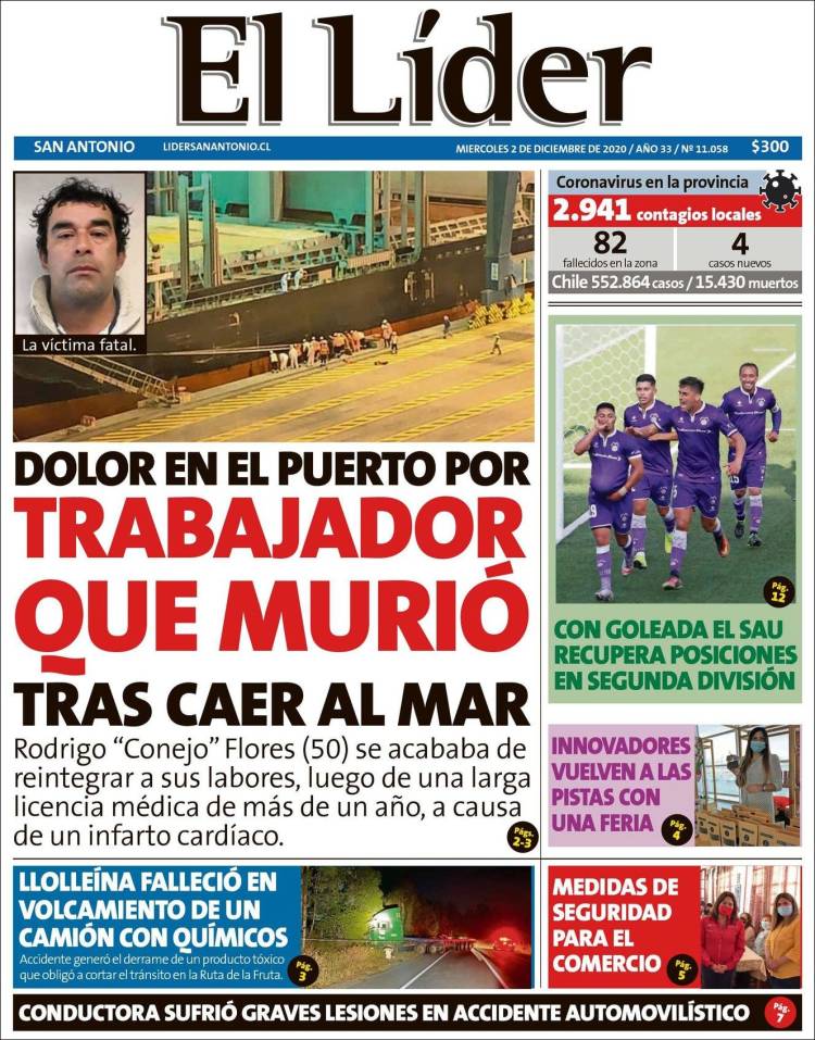 Portada de Lider de San Antonio (Chile)