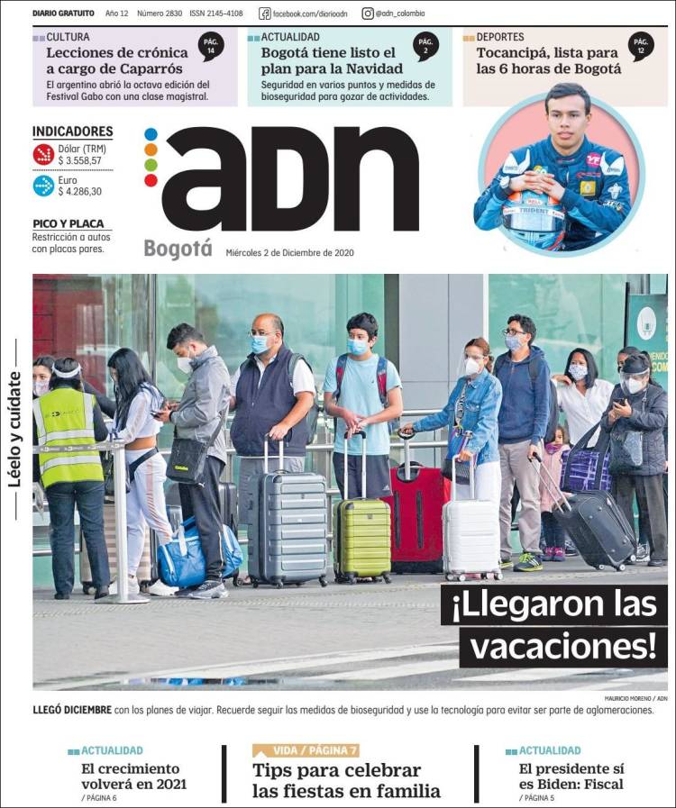 Portada de ADN - Bogotá (Colombia)