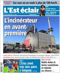 Portada de L'Est Eclair (Francia)