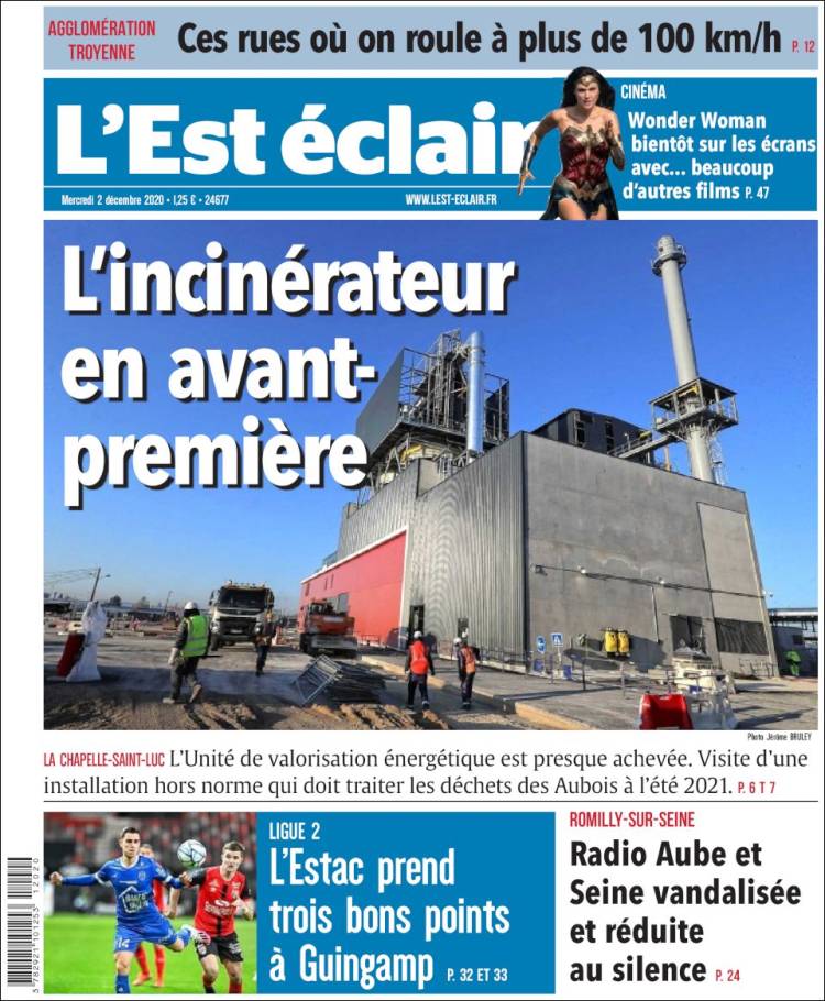 Portada de L'Est Eclair (France)