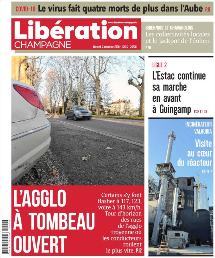 Portada de Libération Champagne (Francia)