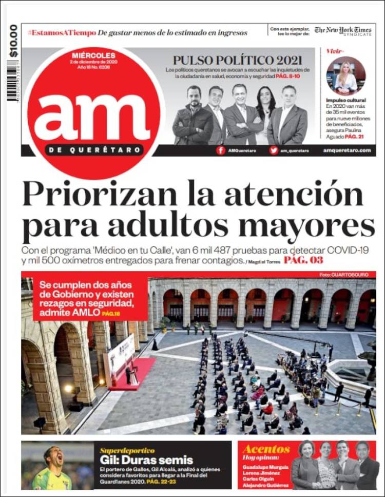 Portada de A.M. Querétaro (México)