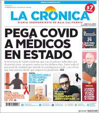 Portada de La Crónica de Baja California (México)