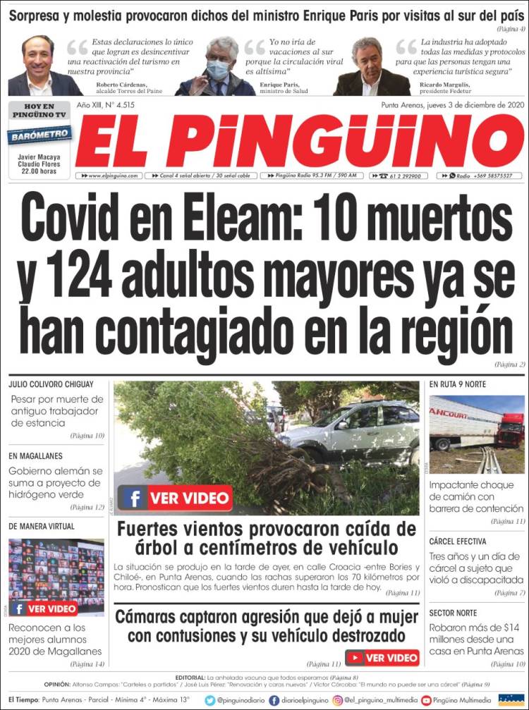 Portada de El Pingüino (Chile)