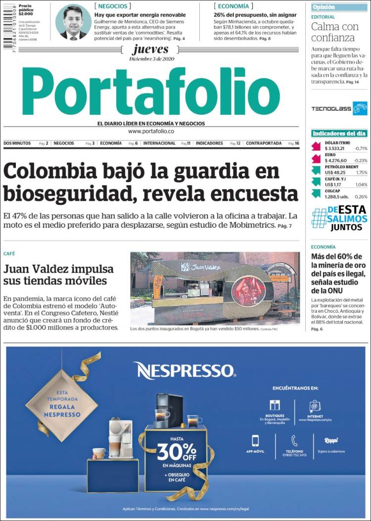 Portada de Portafolio (Colombia)