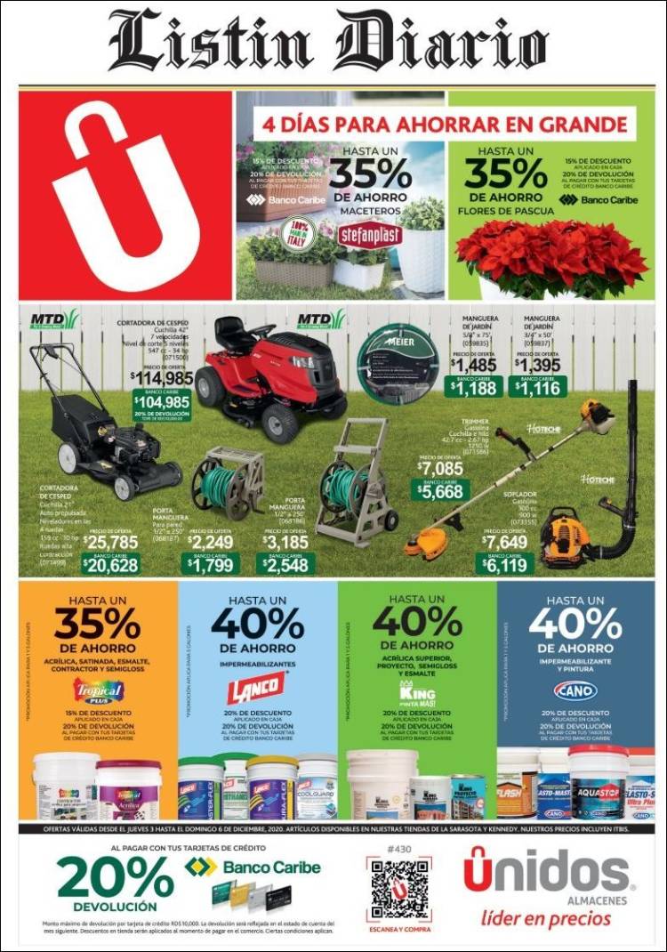 Portada de Listín Diario (R. Dominicana)