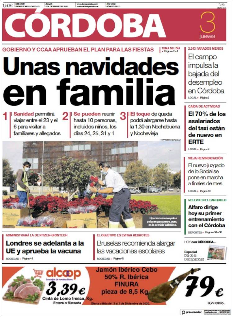 Portada de Diario de Córdoba (Espa&ntilde;a)