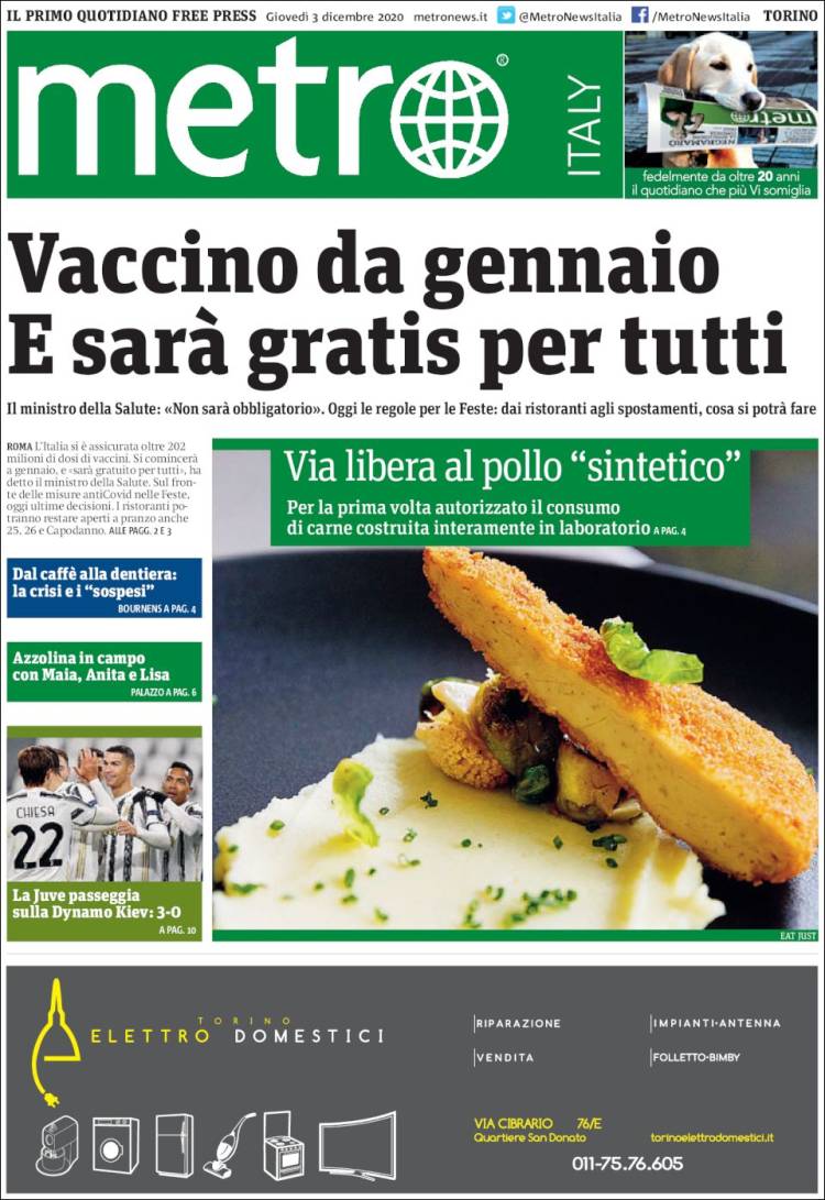 Portada de Metro - Torino (Italia)