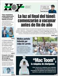 Portada de Diario Hoy (Argentina)