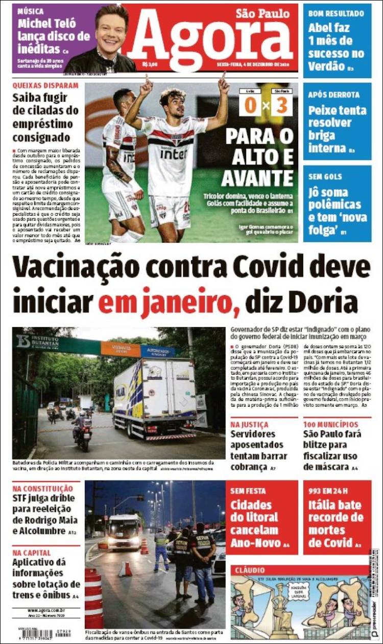 Portada de Jornal Agora (Brasil)