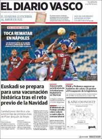 Portada de Diario Vasco (España)