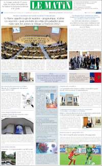 Portada de Le Matin (Maroc)