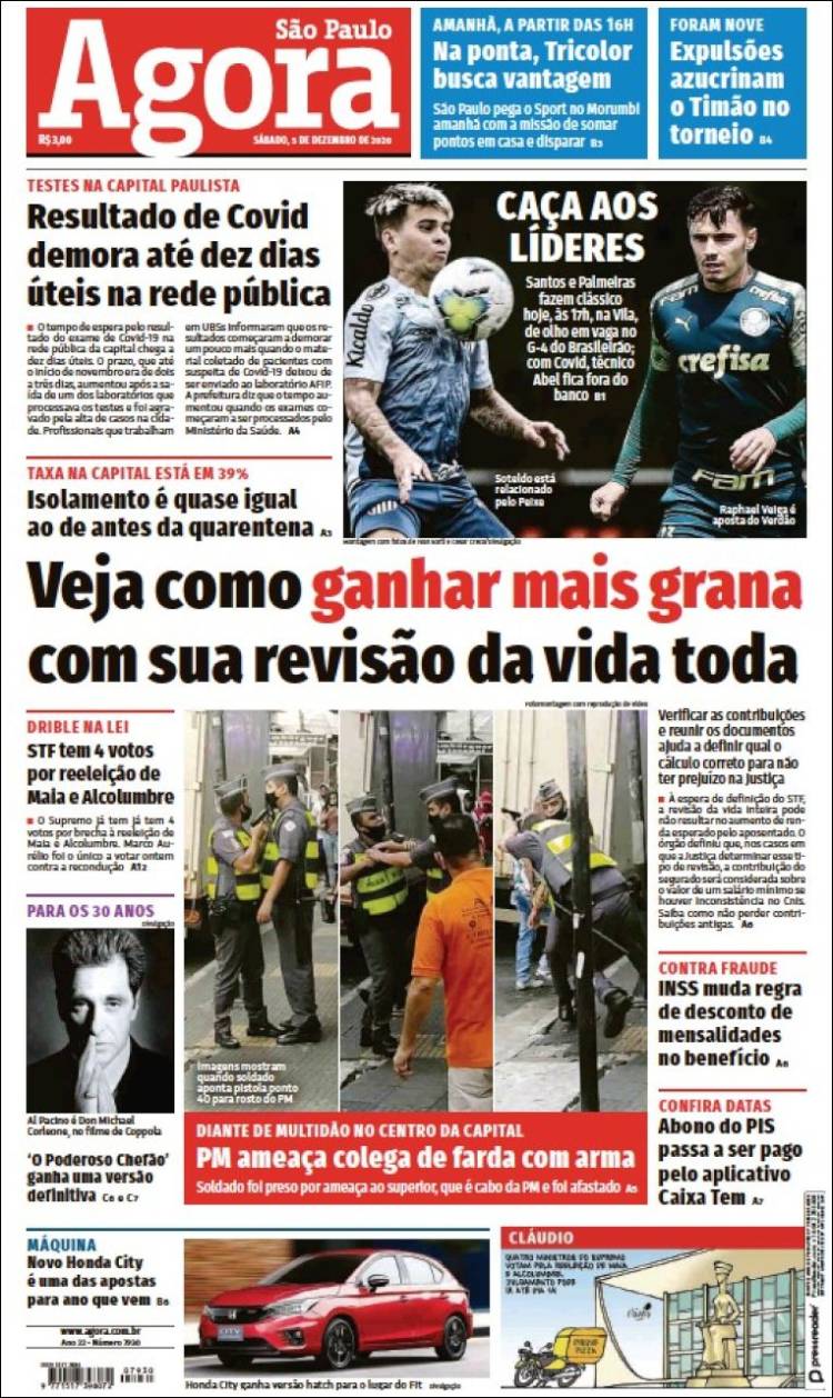 Portada de Jornal Agora (Brasil)