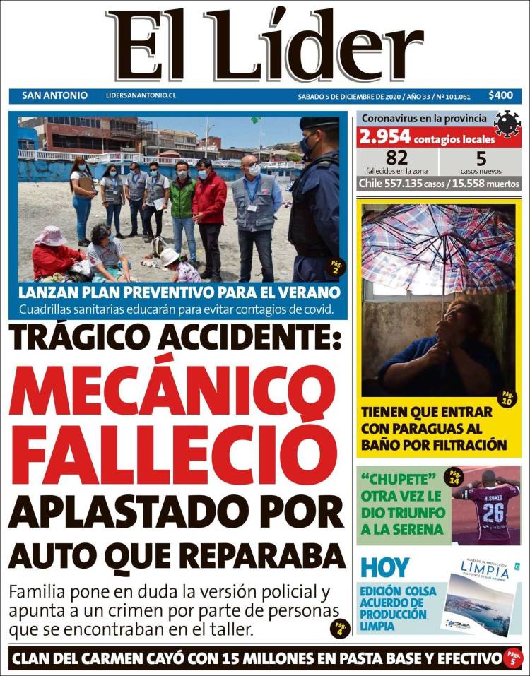 Portada de Lider de San Antonio (Chile)