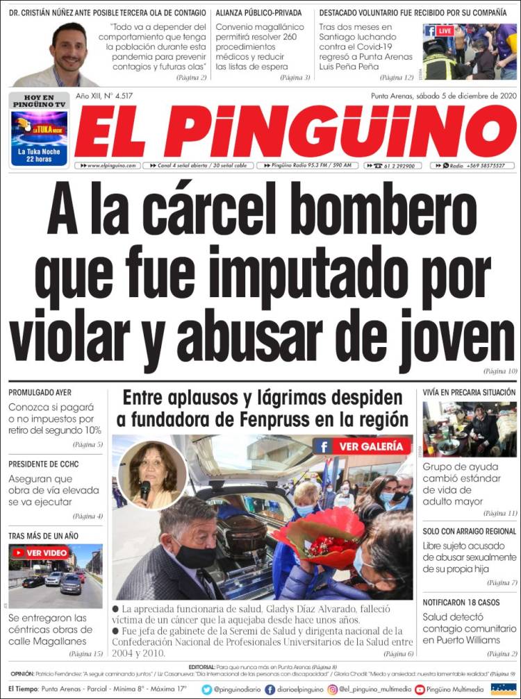 Portada de El Pingüino (Chile)