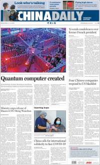 Portada de China Daily (China)