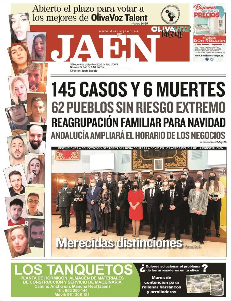 Portada de Diario Jaén (España)