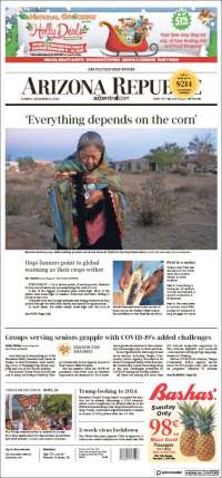 Portada de Arizona Republic News (USA)