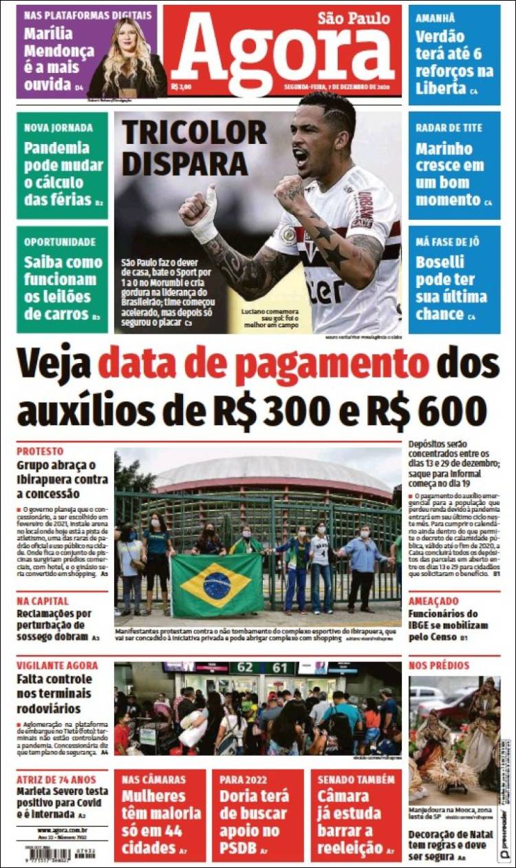 Portada de Jornal Agora (Brasil)