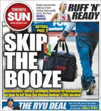 Portada de The Toronto Sun (Canadá)